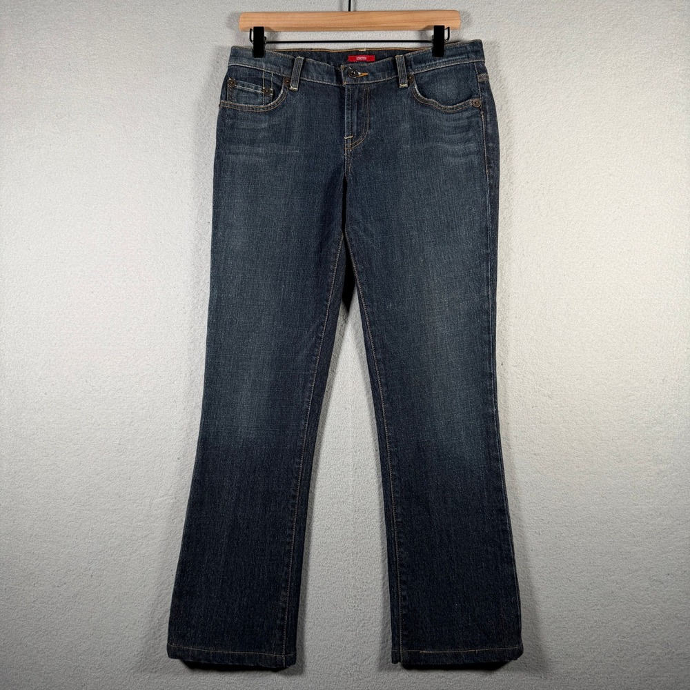 Guess Co. Womens Dark Wash Stretch Bootcut Jeans Size 29 Y4302175 Y2K
